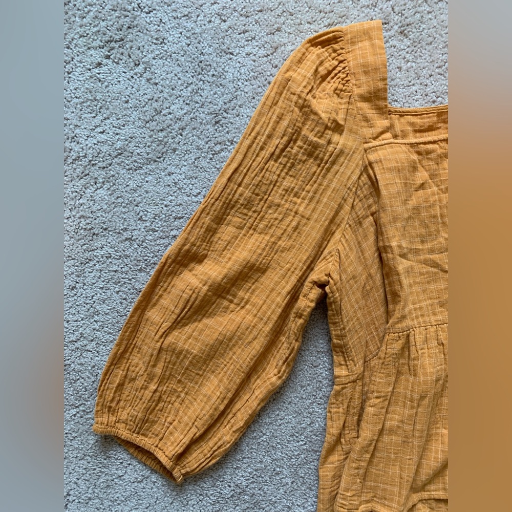 Madewell Mustard Blouse - Picture 4 of 11